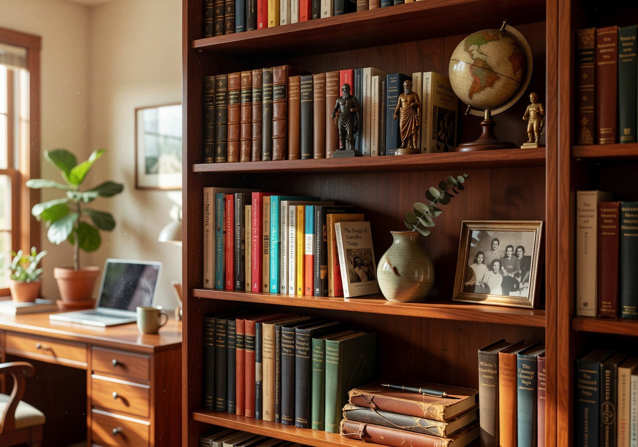 Decoración estantería