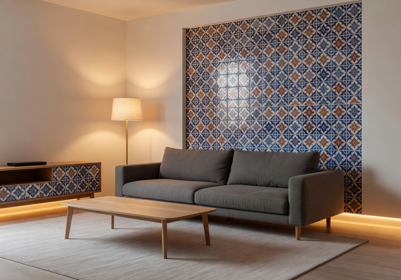 Sala de estar moderna y elegante