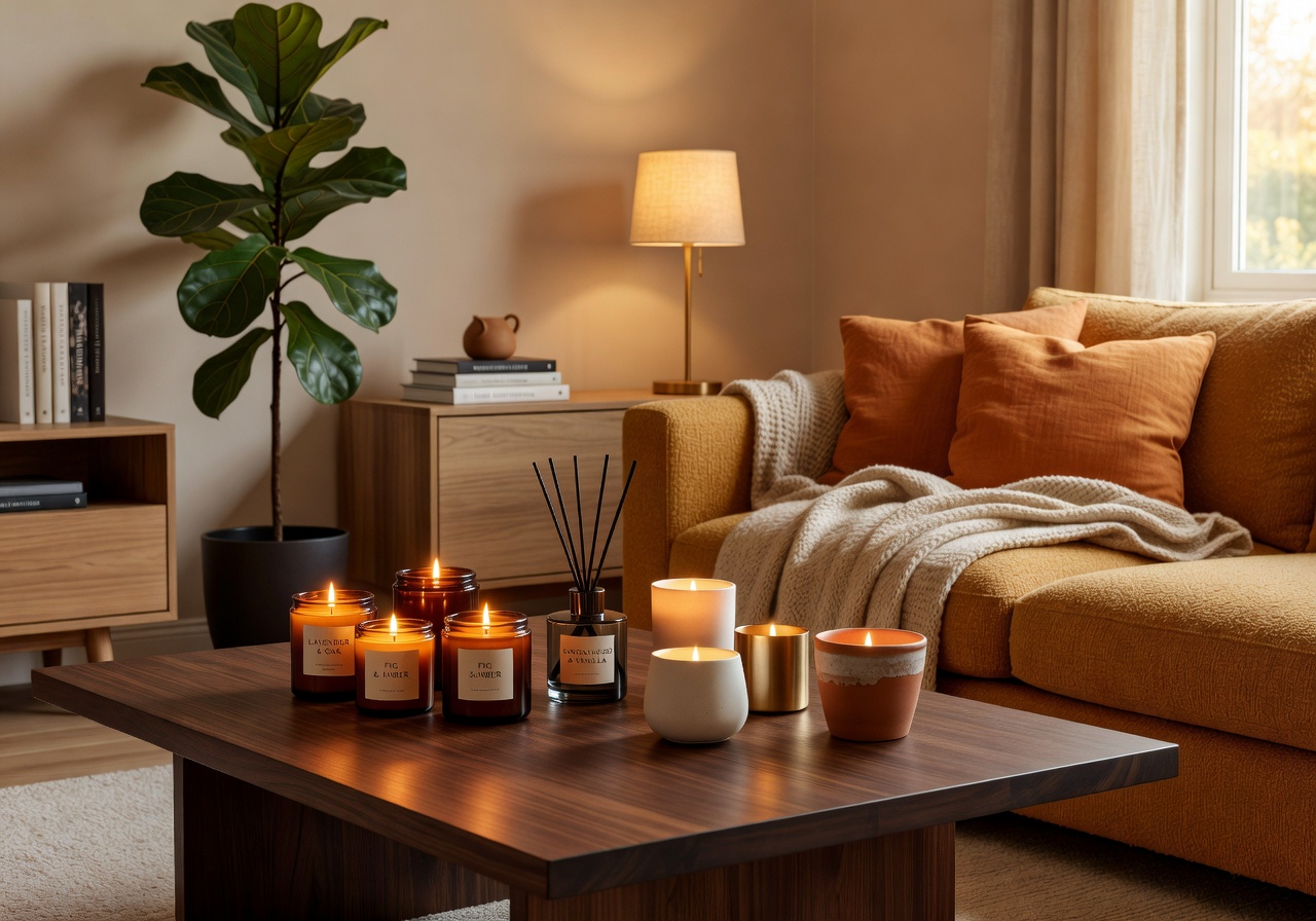 Iluminación con velas